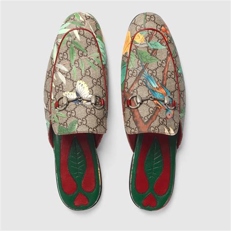 gucci fur princetown men|gucci princetown striped slippers.